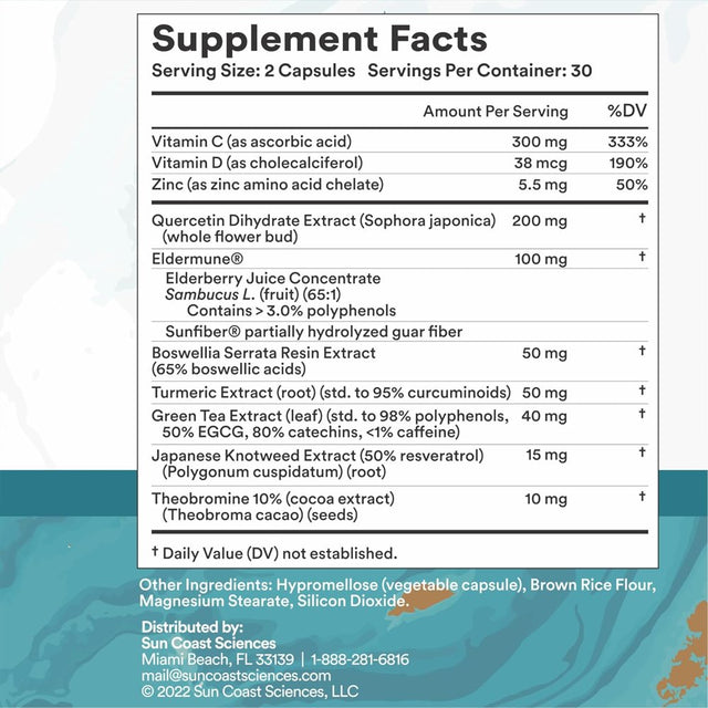 Sun Coast Sciences Bioshield Md Targeted Immune Support 60 Caps