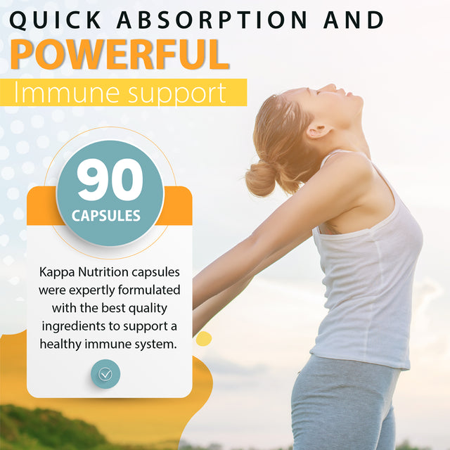 (90 Capsules), Quercetin 1,000Mg, Vitamin C 1,000Mg, Zinc 50Mg, Vitamin D3 5,000Iu, Selenium, Copper, Acerola, Ginger, Rutin, Bitter Orange, Rose Hips, Echinacea, Immune C Plus, 12 in 1 Immune Support