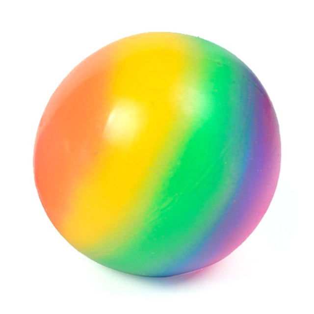 Colorful Rainbow Stress Balls Soft Foam TPR Squeeze Squishy Stress Relief Balls