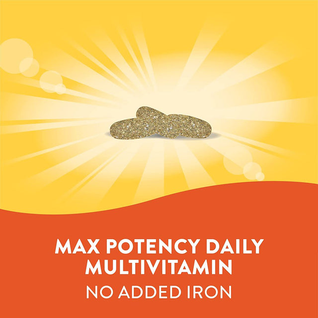 Nature'S Way Alive! Max3 Potency Multivitamin, High Potency B-Vitamins, No Iron, 180 Tablets