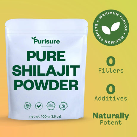 Shilajit Supplement Powder, 100G, Shilajit Pure Himalayan Mineral with Fulvic Acid Powder, 12:1 Pure Shilajit Powder, Fulvic Minerals Compound for Energy Supplement, 400 Servings