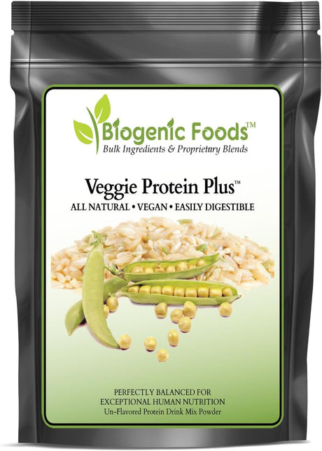 Veggie Protein Plus™ - Organic Brown Rice & Non-Gmo Yellow Pea Vegetable Protein Powder