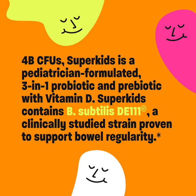 Jetson Superkids Daily Kids Probiotic Supplement for Digestive Health 4 Billion CFU, 31 Ct