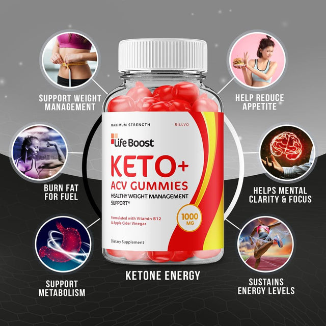 Life Boost Keto Gummies Advanced Formula Life Boost Keto ACV Gummies Apple Cider Vinegar 1000Mg 60 Gummies