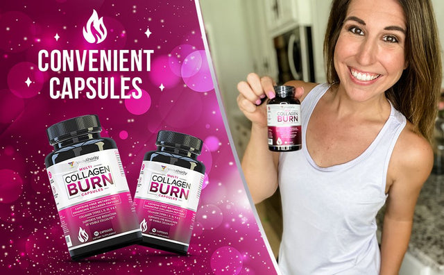 Multi Collagen Burn Pills for Weight Loss - Hydrolyzed Collagen Peptides with Cellulite Smoothing Support for Women - Vitamin C, Hyaluronic Acid & Protein 90 Capsules