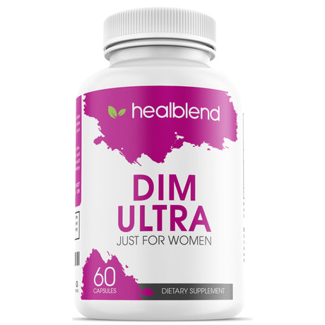 Healblend Ultra DIM Supplement for Women, 350Mg with Bioperine - Estrogen Blocker, Hormone Balance, Menopause Support - 60 Capsules