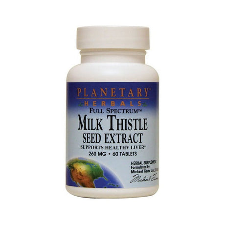 Planetary Herbals Full Spectrum Milk Thistle Seed Extract 60 Tabs