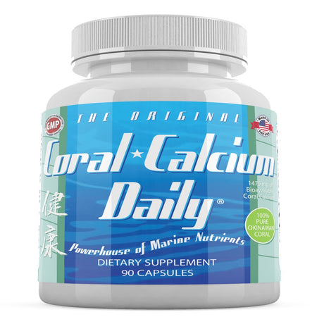 Coral Calcium Daily 1475Mg 90 Capsules the Original Powerhouse of Marine Nutrients