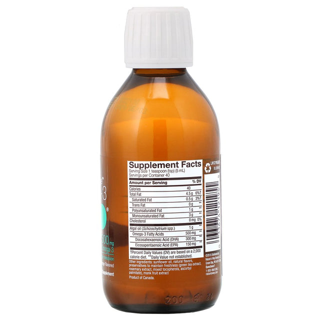 Nature'S Way Nutravege, Omega-3 Plant, Strawberry Orange Flavored, 500 Mg, 6.8 Fl Oz (200 Ml)