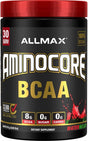 ALLMAX AMINOCORE BCAA, Watermelon - 315 G Powder - 8.18 Grams of Bcaas per Serving - with B Vitamins - No Fillers or Non-Bcaa Aminos - Sugar Free - 30 Servings