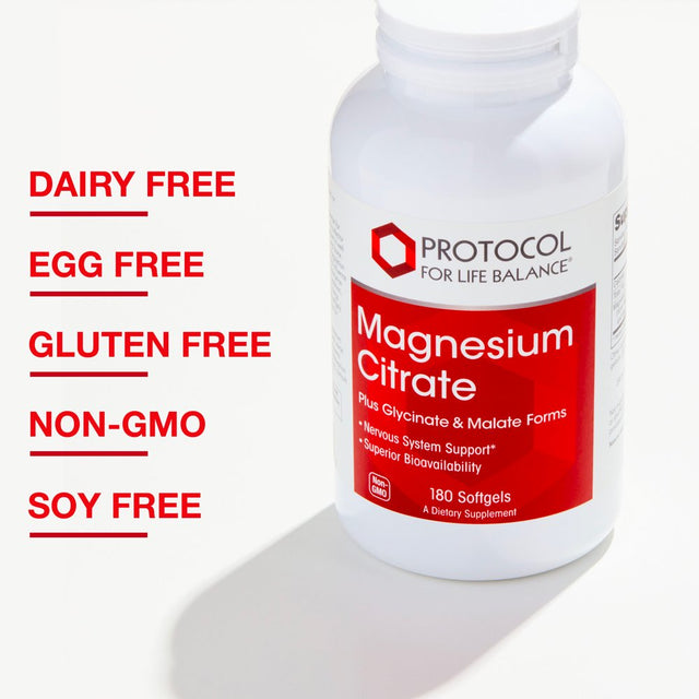 Protocol for Life Balance Magnesium Citrate - 180 Softgels