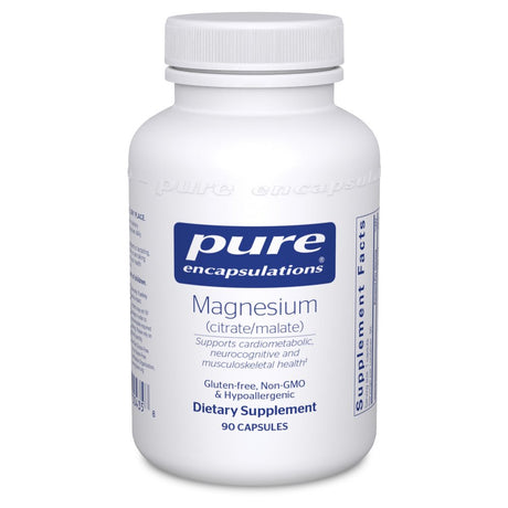 Pure Encapsulations Magnesium (Citrate/Malate) | Supplement to Support Nutrient Utilization, Bones, and Cardiac Health* | 90 Capsules