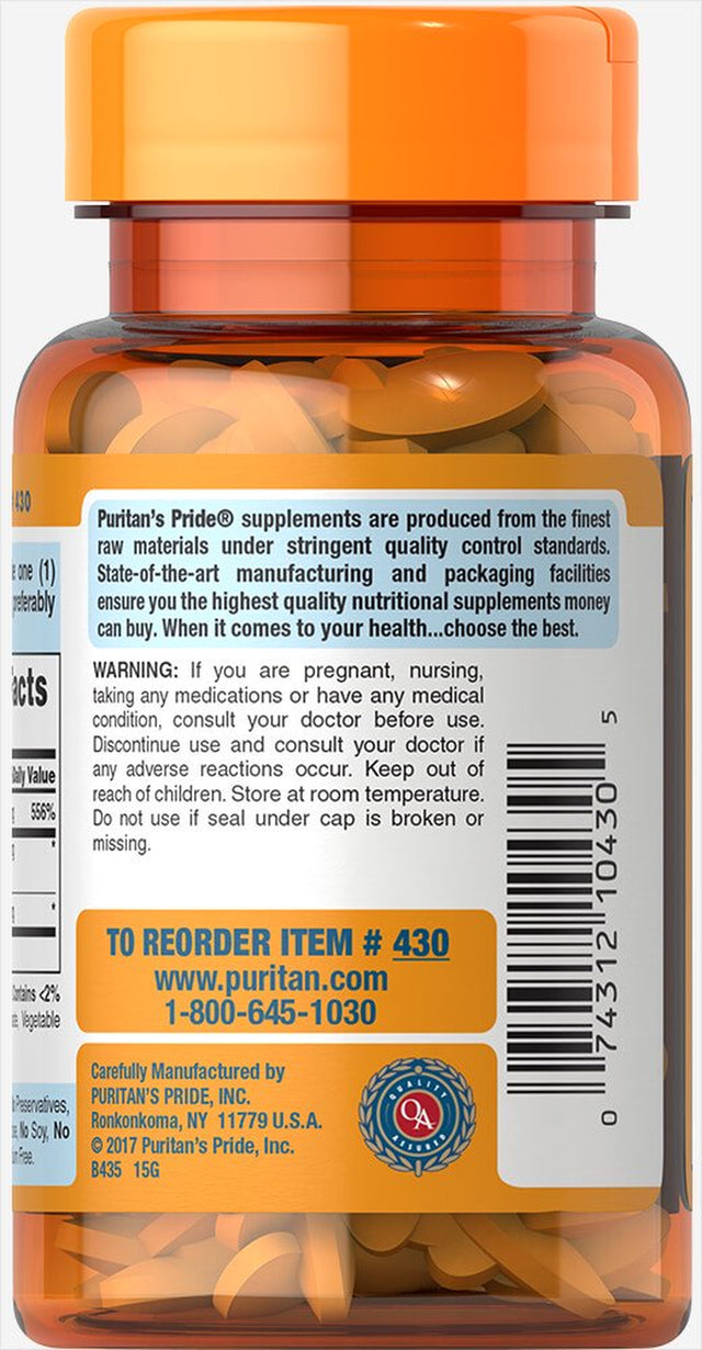 Puritan'S Pride Vitamin C-500 Mg with Bioflavonoids & Rose Hips - 100 Caps