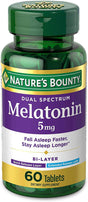 Nature'S Bounty Dual Spectrum Melatonin Sleep Faster & Longer 5 Mg, 60 Ct