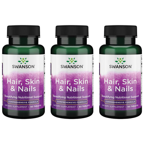 Swanson Hair, Skin & Nails 60 Tabs 3 Pack