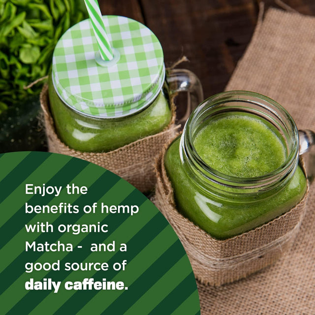 Manitoba Harvest Organic Hemp & Matcha Powder, 5.5 Oz – Energy, 6G of Protein, 2G of Fiber per Serving – Matcha Protein Powder - Blend in Smoothies – Vegan, Non-Gmo Project Verified - 56G of Caffeine