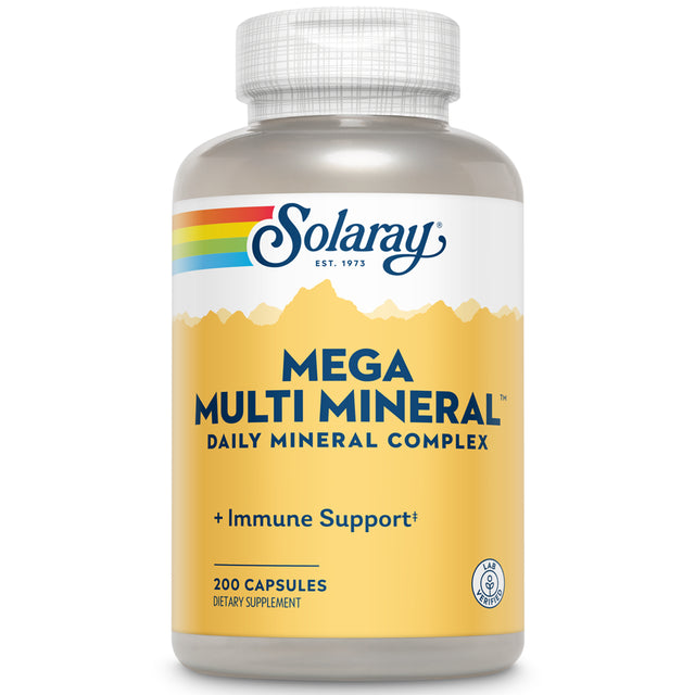 Solaray Mega Multi Mineral | 200 Capsules