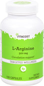 L-Arginine -- 500 Mg - 100 Capsules