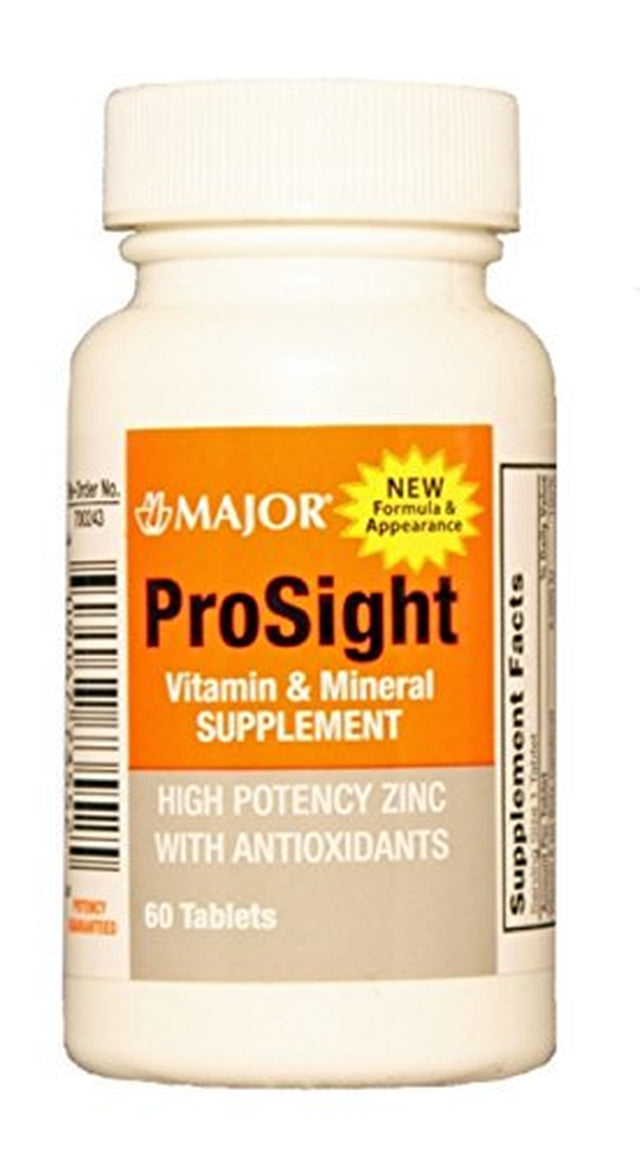 Major Prosight Vitamin & Mineral Potency Zinc Antioxidant, 60Ct, 3-Pack