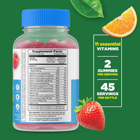 Lifeable Sugar Free Multivitamin for Kids - 90 Gummies