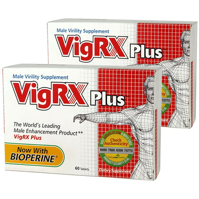 Vigrx plus Male Virility Herbal Dietary Supplement Pill - 60 Tablets (2 Box)