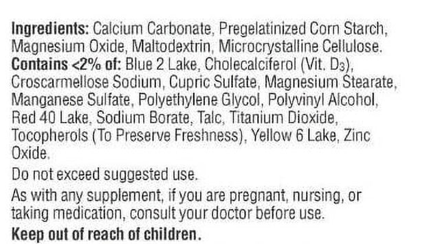 Caltrate 600Mg+ D with Minerals. 320 Count.