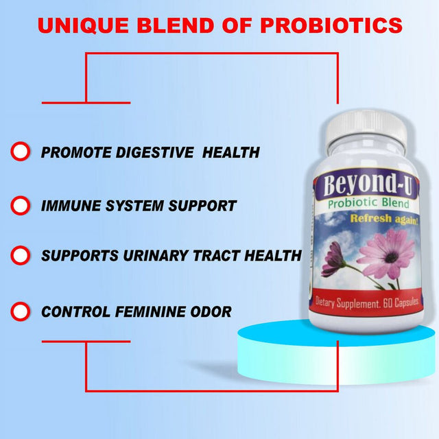 Womens Female Probiotic Vaginal Digestive Health Support - 60 Capsules