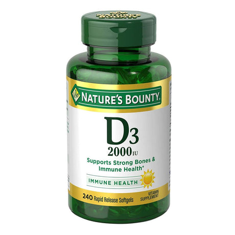 Nature'S Bounty Vitamin D3 50Mcg Softgels 150Ct, 2-Pack