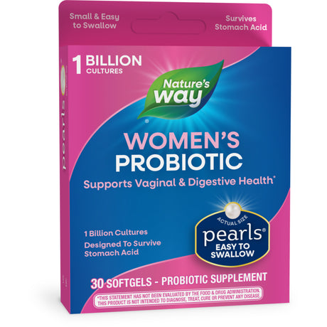 Nature'S Way Women'S Probiotic Pearls Softgels, Supports Vaginal & Digestive Health*, 30 Count