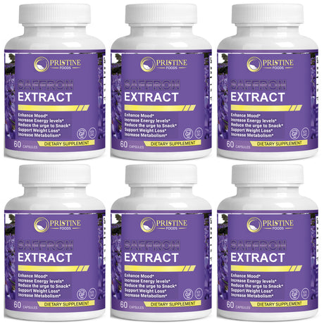 (6 Months Supply) Saffron Extract Supplement 88.5Mg - Natural Appetite Suppression, Healthy Weight Loss Pills - 60 Capsules