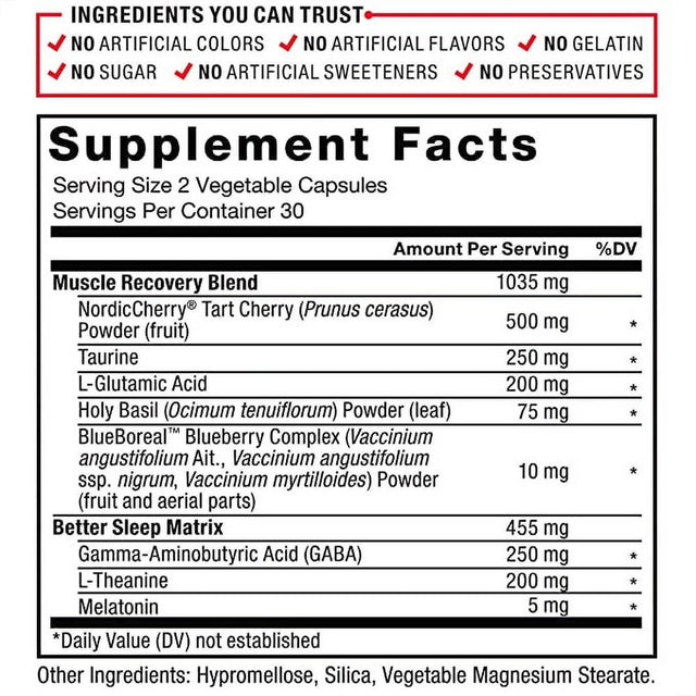 Sleep Aid Force Factor Somnapure Muscle Recovery, 180 Caps (3-Pack) *EN