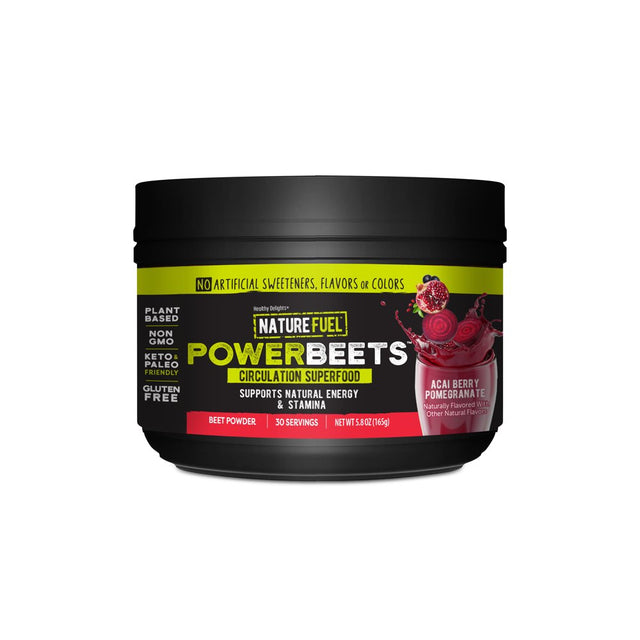 Healthy Delights, Nature Fuel Power Beets Circulation Superfoods, Acai Berry Pomegranate, 5.8 Oz, 30 Servings