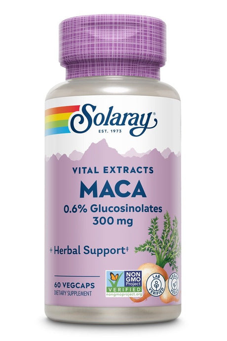 Solaray Maca Root Extract -- 300 Mg - 60 Vegcaps