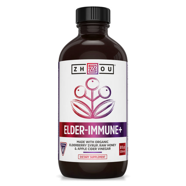 Zhou Elder-Immune + | Immune System Booster during Cold Winter Months | 8 Fl Oz