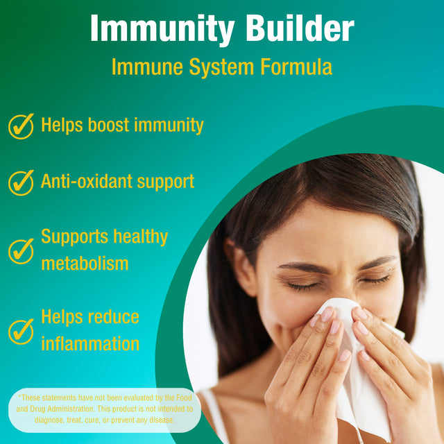 Immunity Builder Supplements - 60 Natural Vegan Capsules - Vitamins C, B6, D, Elderberry Extract & Zinc - Immune System Support Booster for Men, Women, Seniors