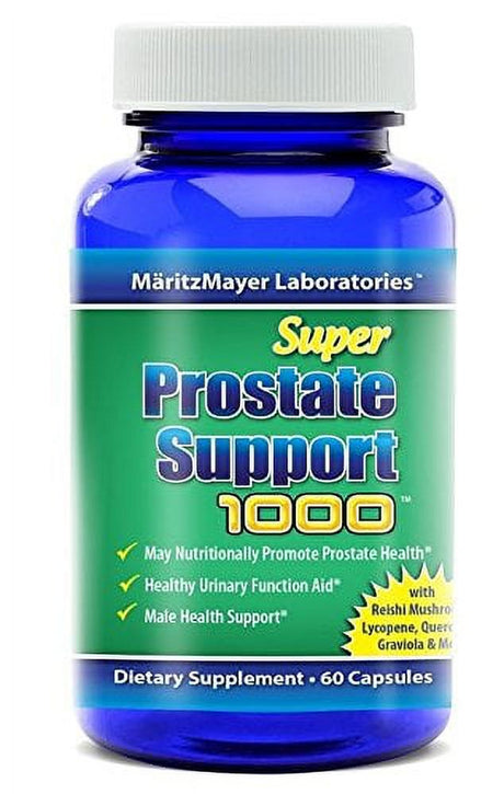 Super Prostate Support 1000 Helps Maintain Urinary Health and Prostate Function Includes Saw Palmetto and over 30 More All Natural Herbs