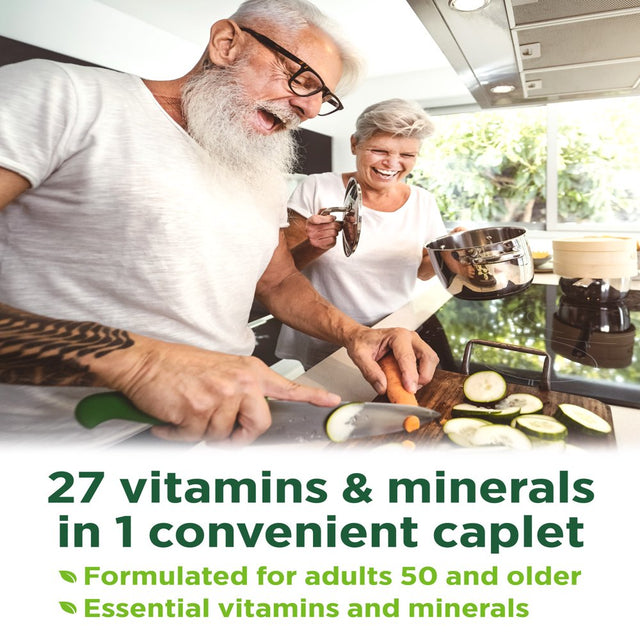 Multivitamin for Men and Women | 50 plus | 100 Caplets | Non-Gmo & Gluten Free Supplement | by Nature'S Truth