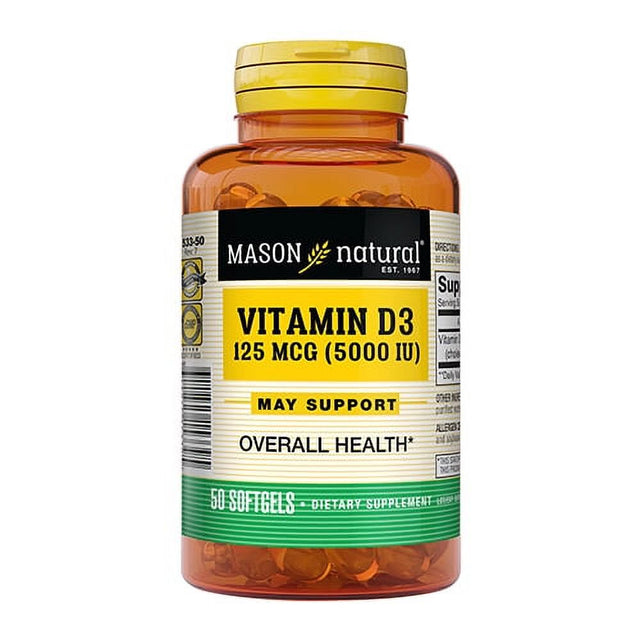 Mason Natural Advanced Vitamin D 5000 Iu Softgels - 50 Ea, 2 Pack