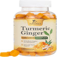 Turmeric Ginger Gummies - Vegan Turmeric Curcumin Gummy with 95% Curcuminoids - Black Pepper for Max Absorption, Herbal Joint Support Supplement, Nature'S Tumeric Extract, Peach Flavor - 120 Gummies