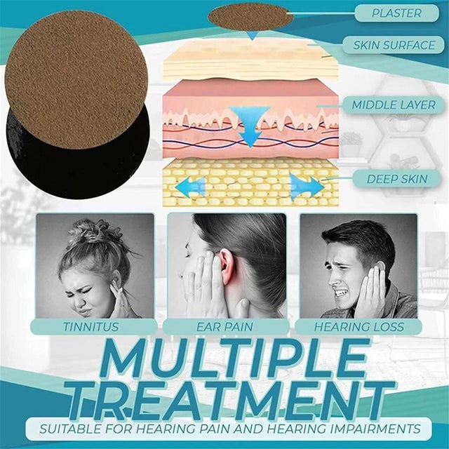 Tinnitus Patch Ear Protect Hearing Loss Sticker Natural Herbal Extract Plaster Health Care