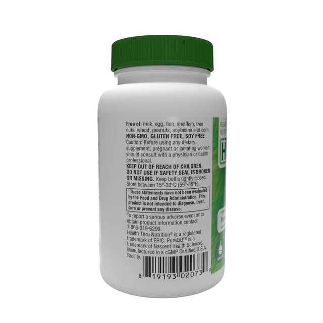 PQQ 20Mg (As Pureqq™) 60 Vegecaps (Non-Gmo) by Health Thru Nutrition