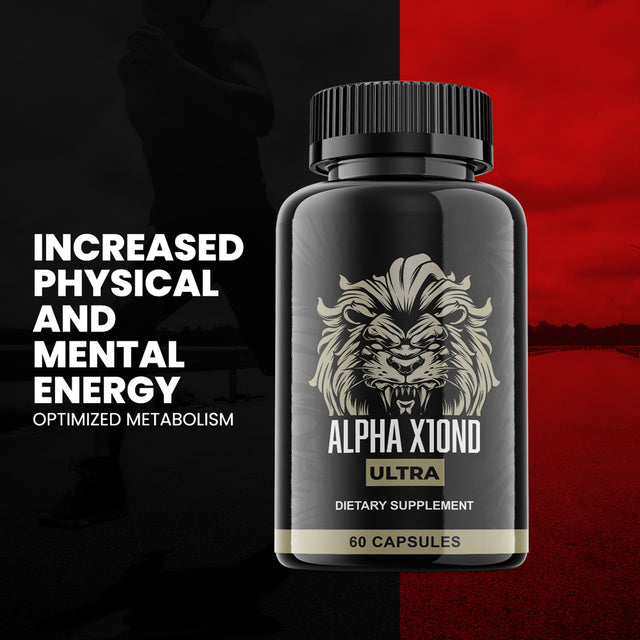 (1 Pack) Alpha X10ND Ultra - Dietary Supplement - 60 Capsules