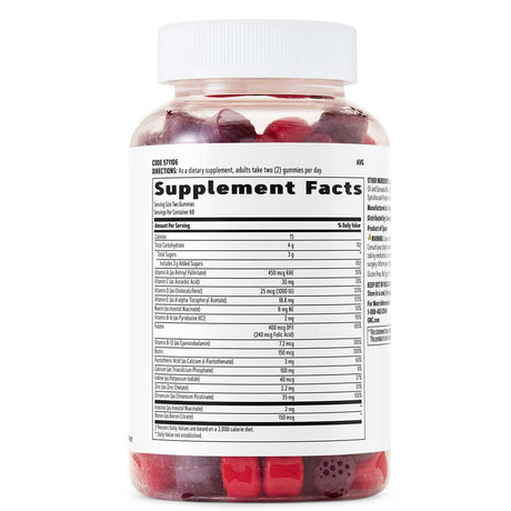 GNC Women'S Multivitamin Gummies, 120 Gummies, Complete Vitamin and Mineral Gummy for Women