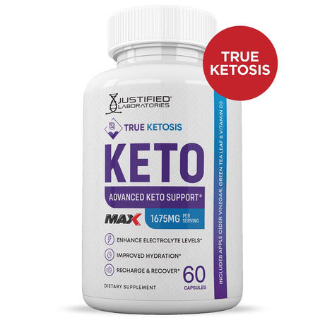 (10 Pack) True Ketosis Keto ACV MAX Pills 1675Mg Alternative to Gummies Dietary Supplement 600 Capsules