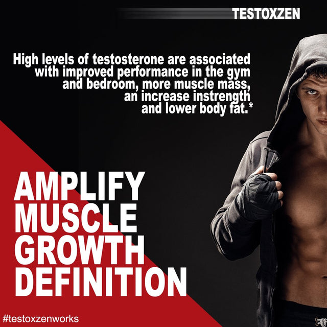 XZEN Testoxzen Testosterone Booster Supplement for Men, Boost Energy, Strength, Stamina, Vitality 60 Tablets