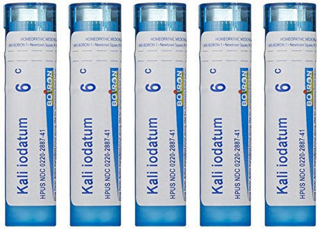 Boiron Kali Iodatum 6C (Pack of 5), Homeopathic Medicine for Colds