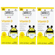 Zarbee'S Baby Vitamin D Supplement, Baby Vitamin D Drops for Infants, Drug-Free, 0.47 Fl Oz - Pack of 3