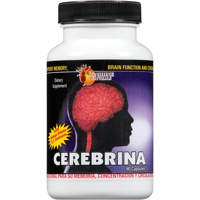 Sunshine Naturals Cerebrina Dietary Supplement Capsules, 90 Count