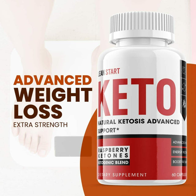 (5 Pack) Lean Start Keto - Supplement for Weight Loss - Energy & Focus Boosting Dietary Supplements for Weight Management & Metabolism - Advanced Fat Burn Raspberry Ketones Pills - 300 Capsules