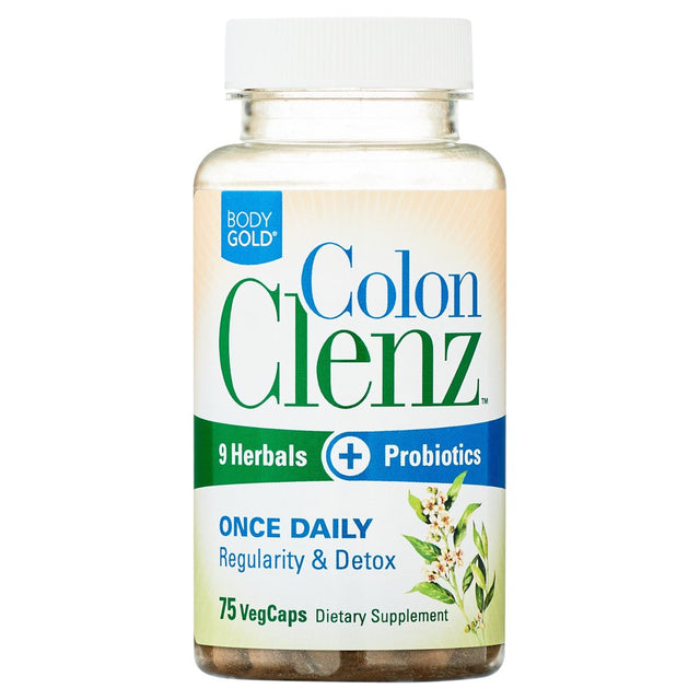 Fast-Acting Colon Clenz Body Detox Capsules, 75 Ct, by Bodygold Herbal Colon Formula